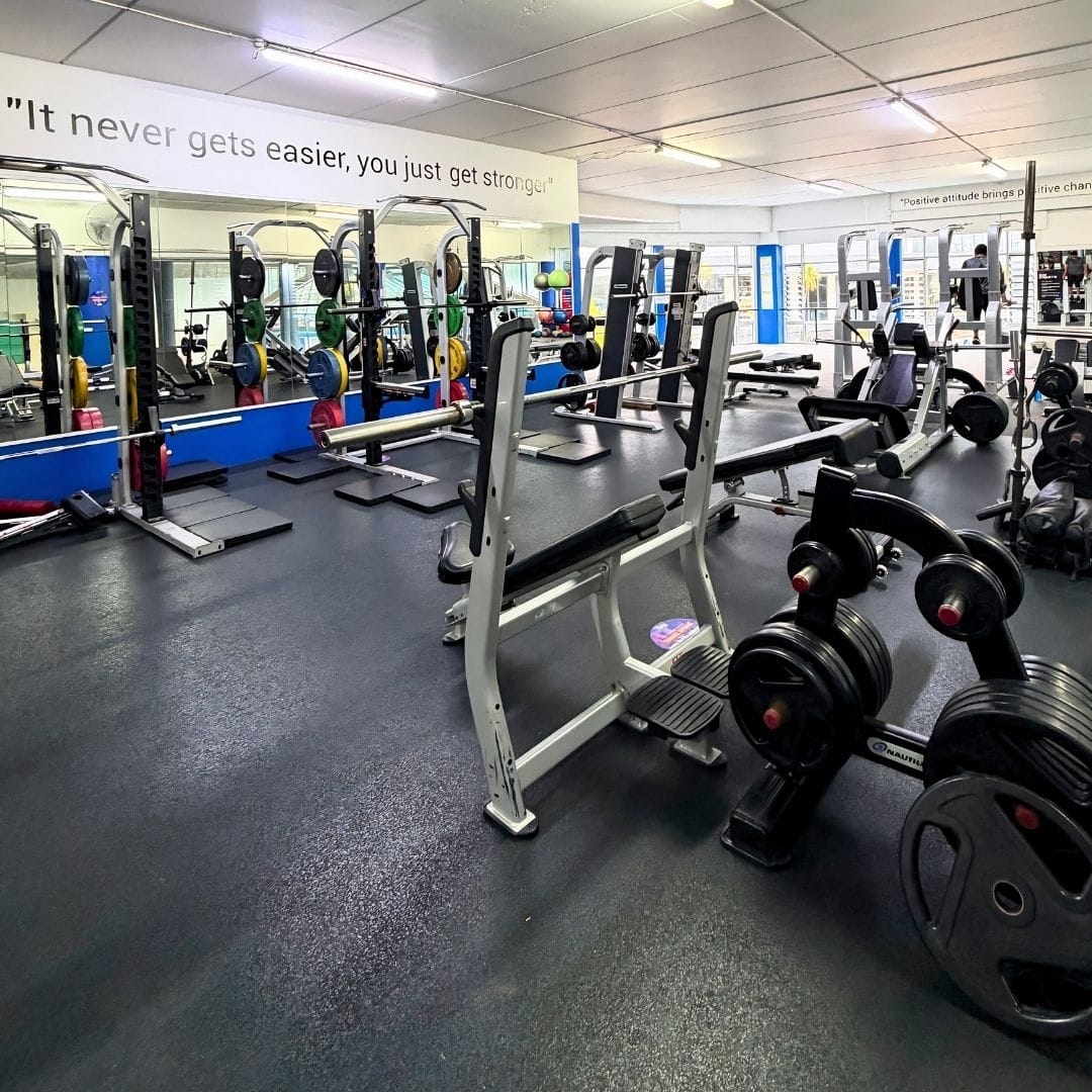 The Olympic Fitness Centre gym floor