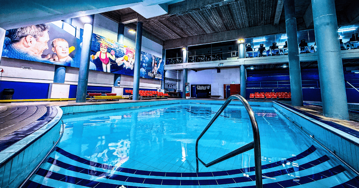 The 50m heated pool at The Olympic Pools and Fitness Centre, Newmarket