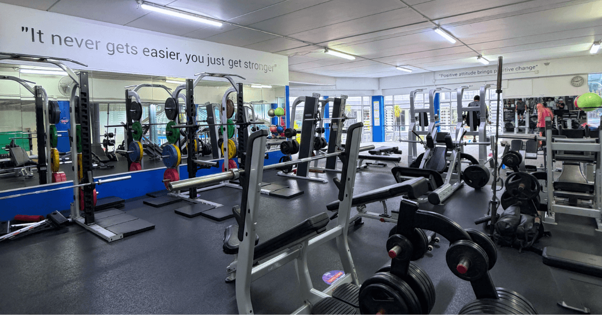 Gym floor at The Olympic Pools and Fitness Centre Newmarket Auckland